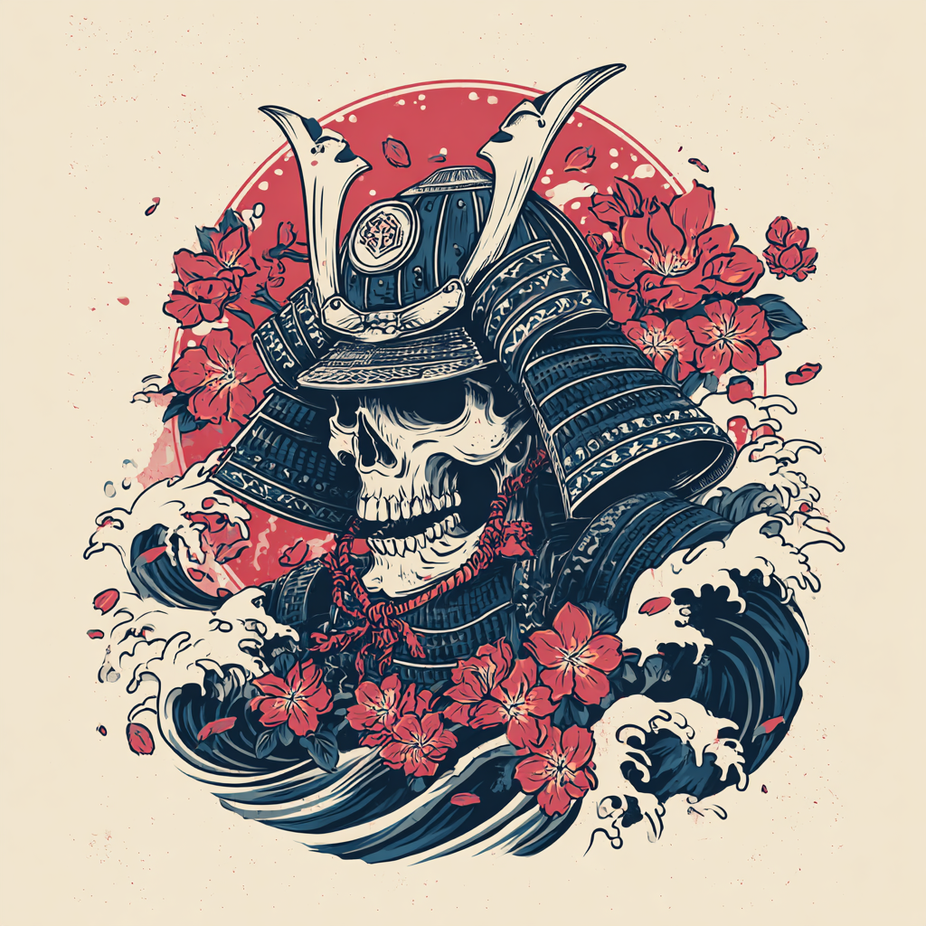 Ukiyo-e Skull & Legends: Prompt Vetorial para Estampas - Imagem 18