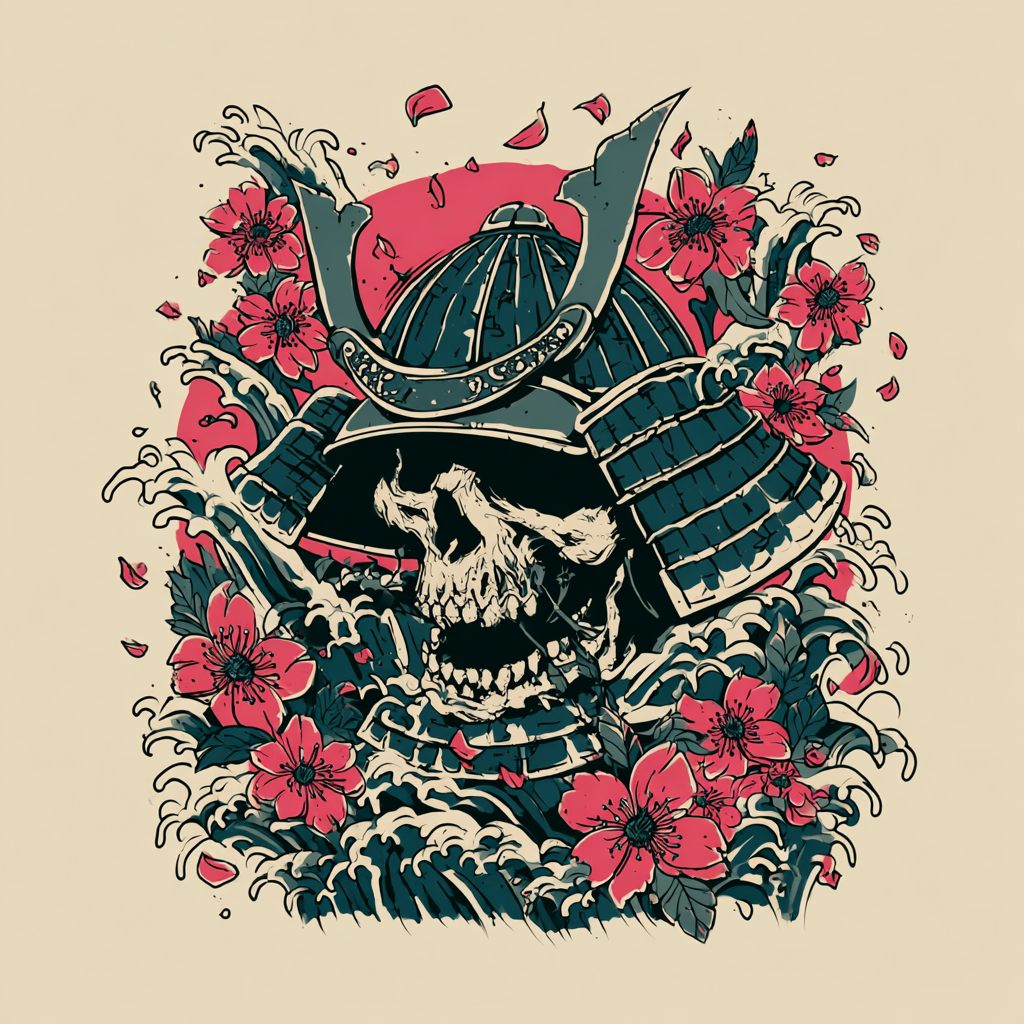 Ukiyo-e Skull & Legends: Prompt Vetorial para Estampas - Imagem 19